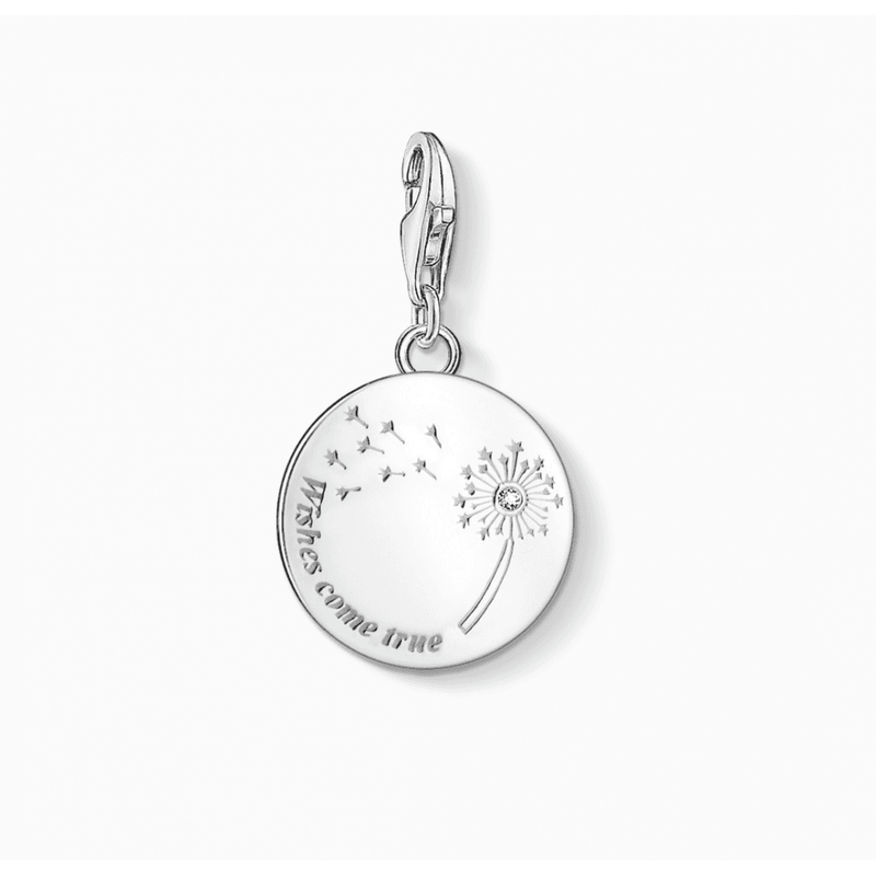 Charm Pendant Dandelion Wishes Come True