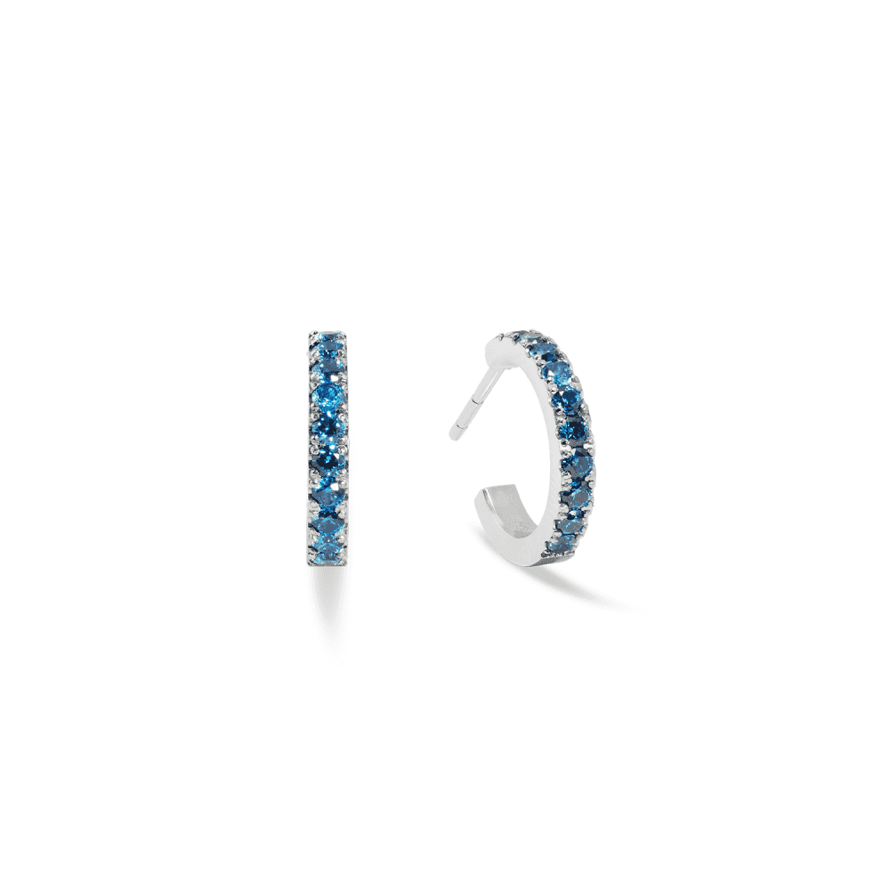 Eternal Love Hoop Mini Silver-Blue