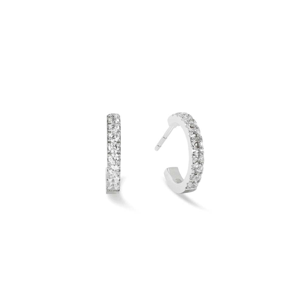 Eternal Love Hoop Mini Silver-Crystal
