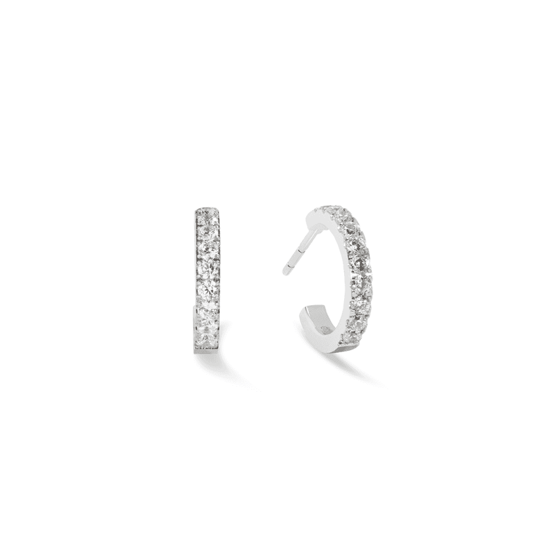 Eternal Love Hoop Mini Silver-Crystal