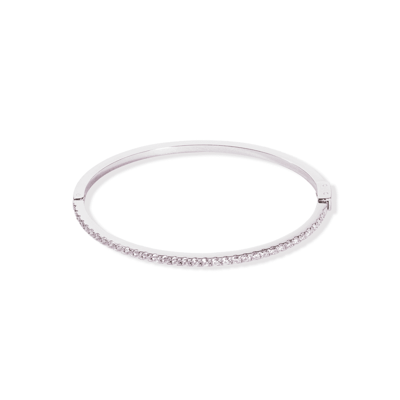 Elegance Bangles Pink Cubic Zirconia