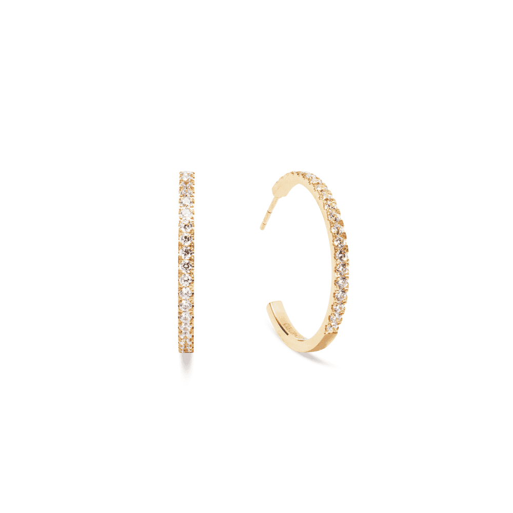 Eternal Love Hoop Big Gold-Crystal