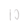 Eternal Love Hoop Big Silver-Crystal
