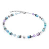GeoCUBE¨ Iconic Necklace Aqua-Lilac