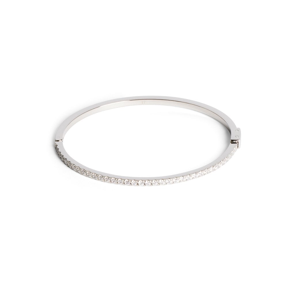 Eternal Love Bangle Silver-Crystal