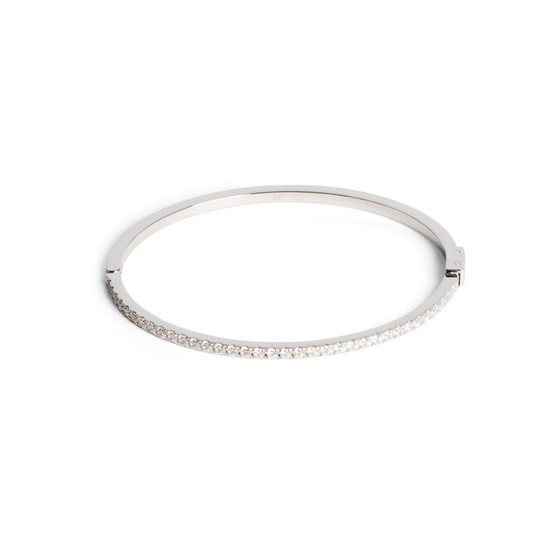 Eternal Love Bangle Silver-Crystal