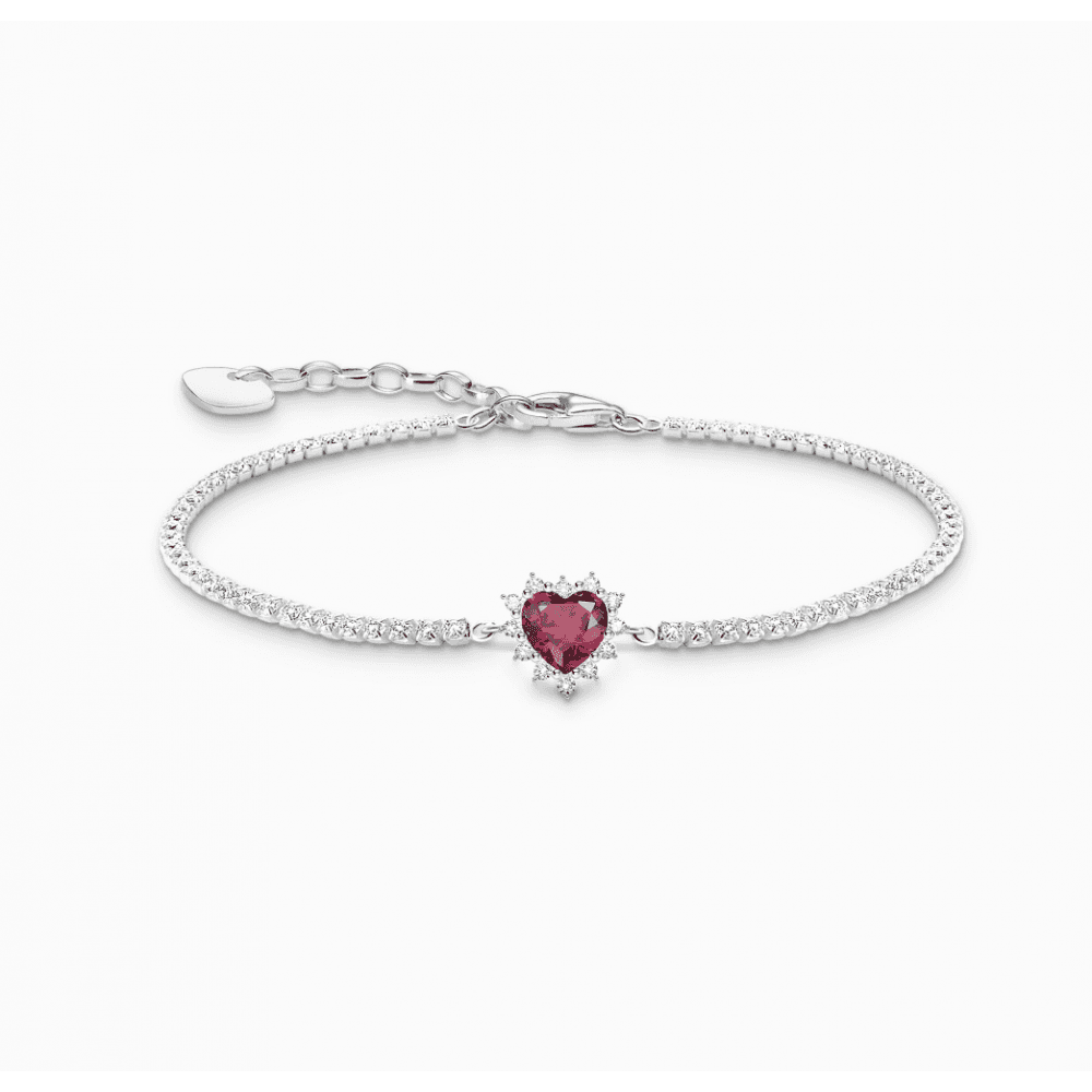 Silver Heart Bracelet Romance