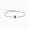 Silver Heart Bracelet Romance