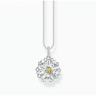 Silver Flower Necklace with Pendant Lovely Daisy