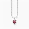 Silver Necklace with Heart Pendant Romance
