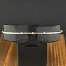 18ct Bi Colour Gold 7.25 Bead Bracelet 5.6g