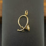 9ct Yellow Gold French Horn Charm 0.9g