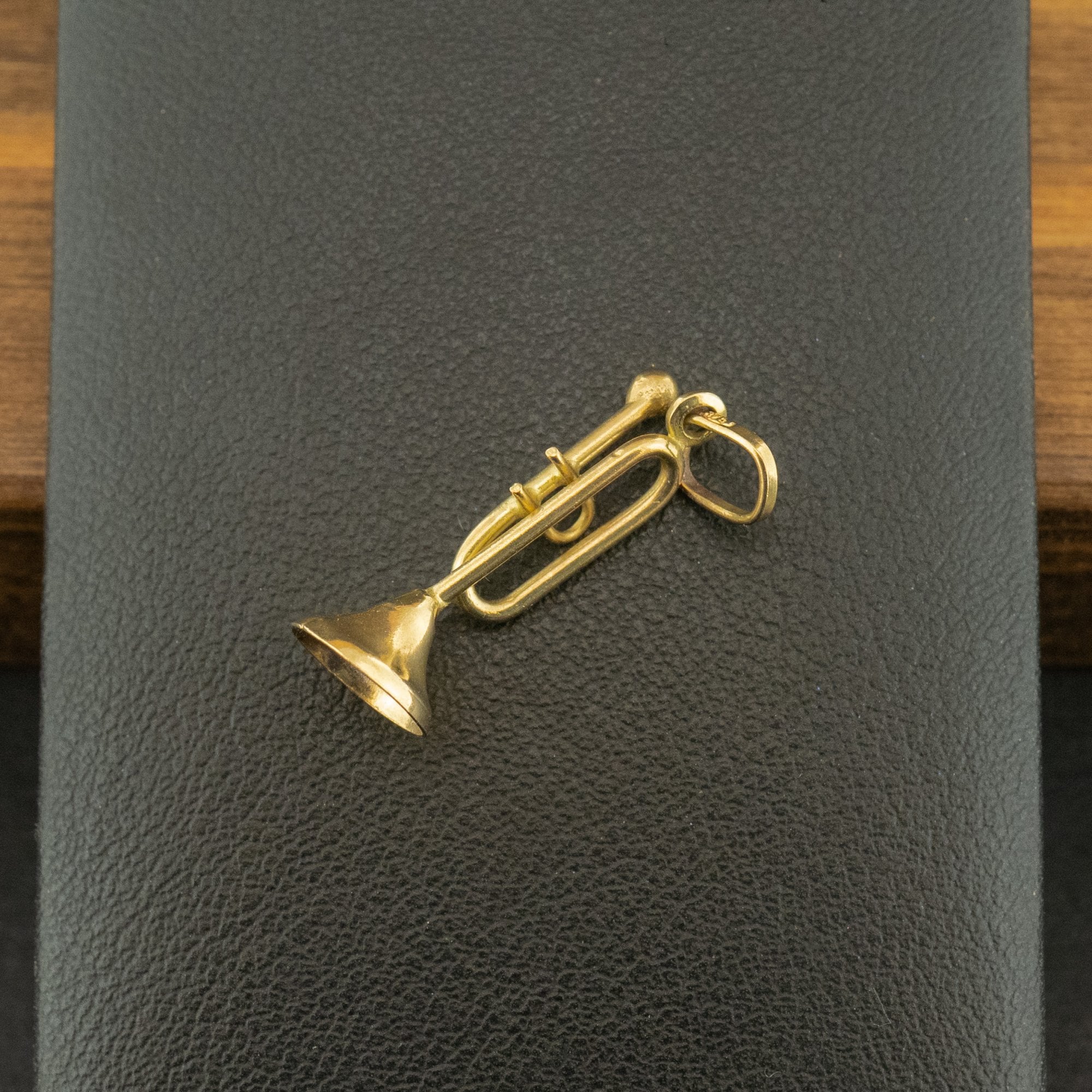9ct Yellow Gold Trumpet Charm 0.8g