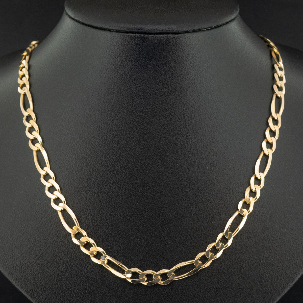 9ct Yellow Gold 24 Inch Figaro Chain Necklace 17.9g