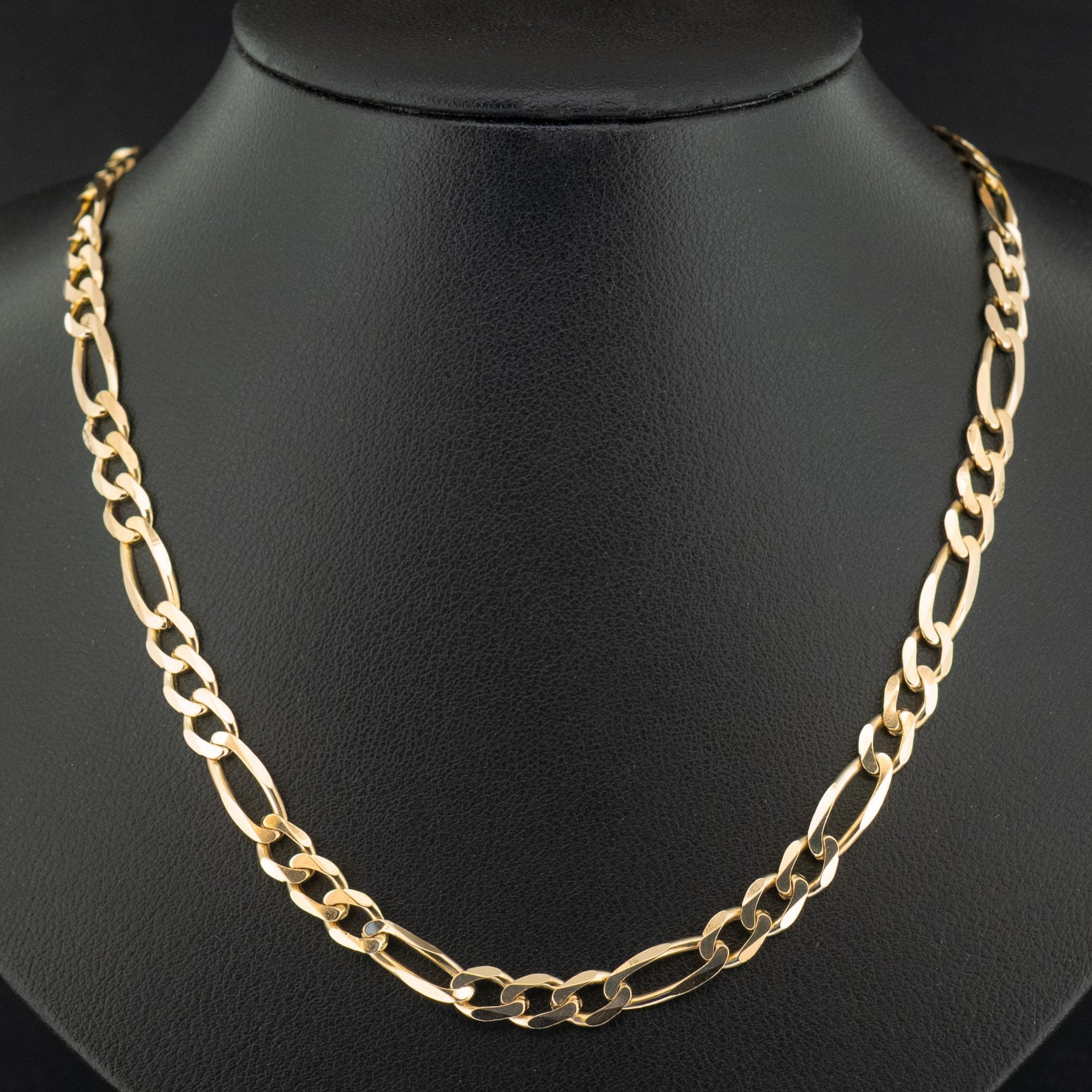 9ct Yellow Gold 24 Inch Figaro Chain Necklace 17.9g