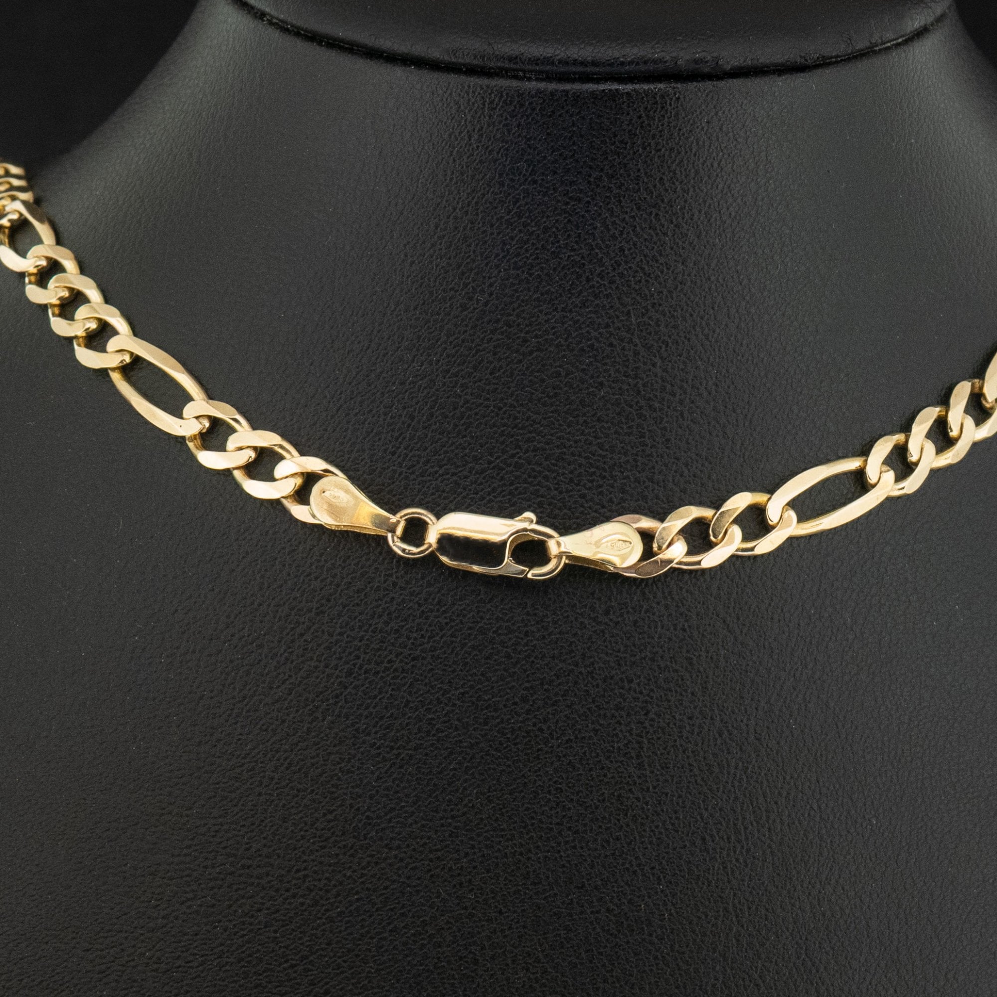9ct Yellow Gold 24 Inch Figaro Chain Necklace 17.9g