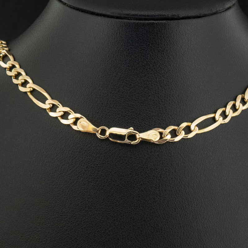9ct Yellow Gold 24 Inch Figaro Chain Necklace 17.9g
