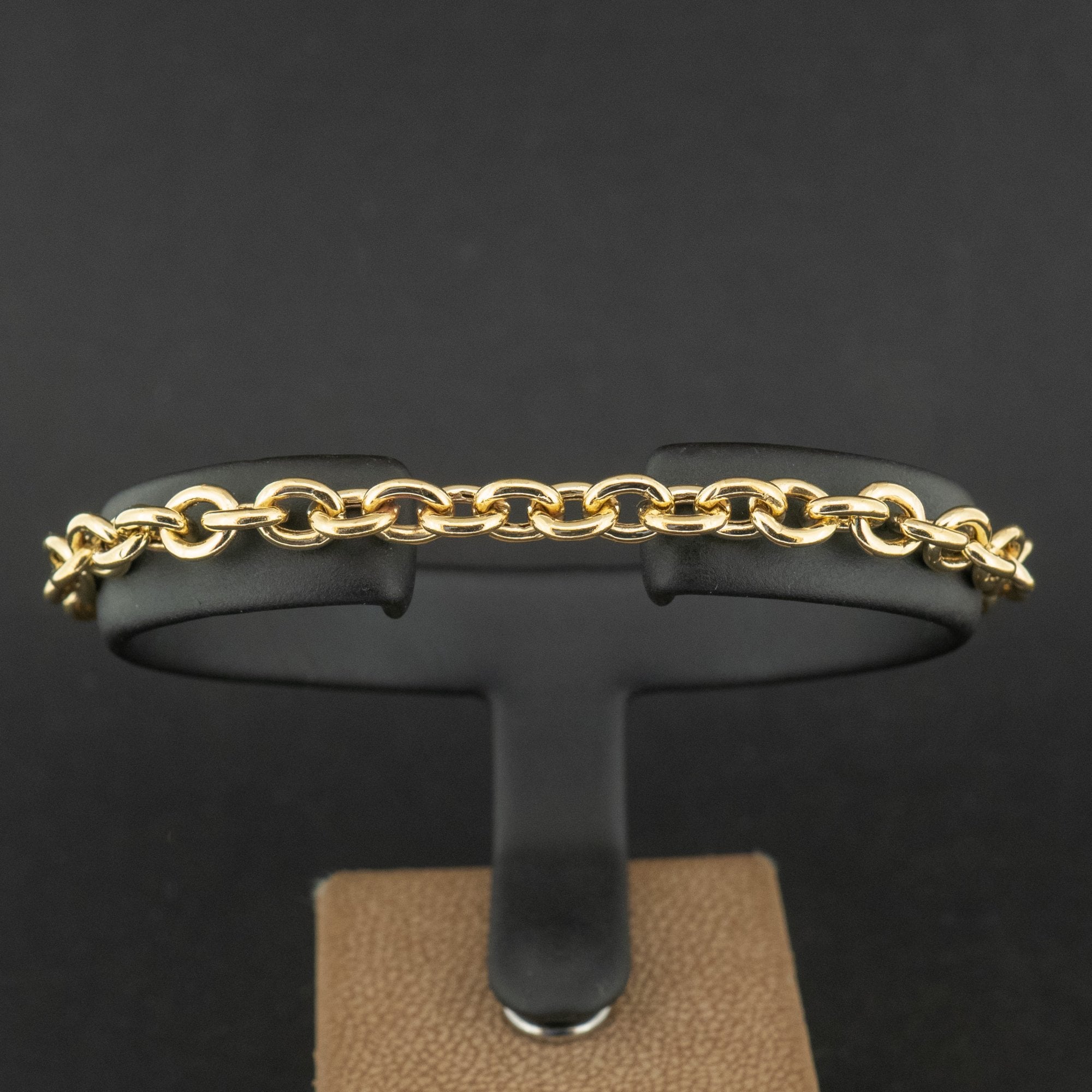 18ct Yellow Gold 8 Inch Chain Bracelet 9g