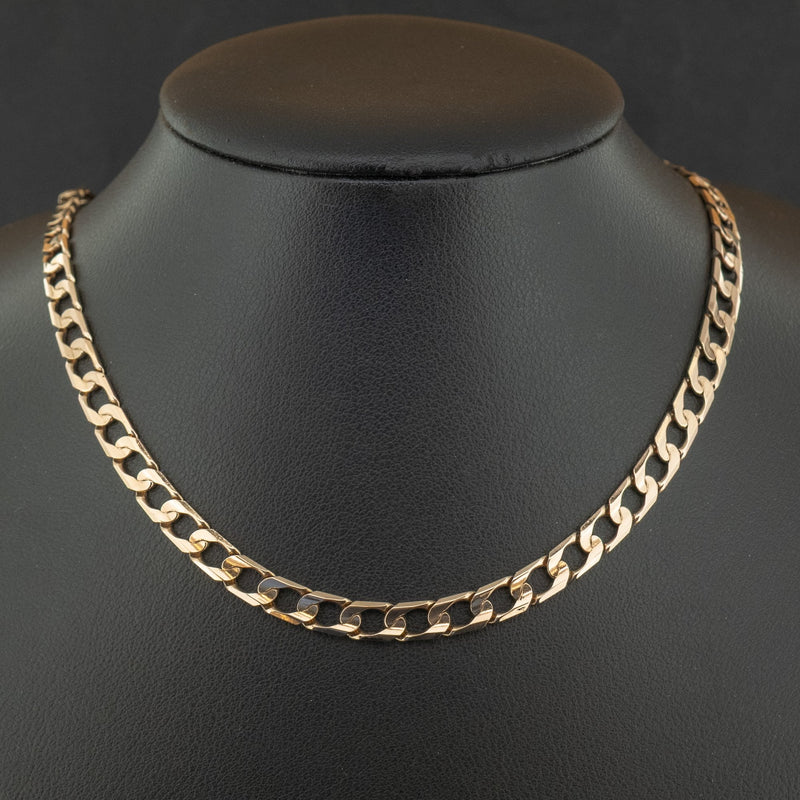 9ct Yellow Gold 18 Inch Curb Chain Necklace 15.1g