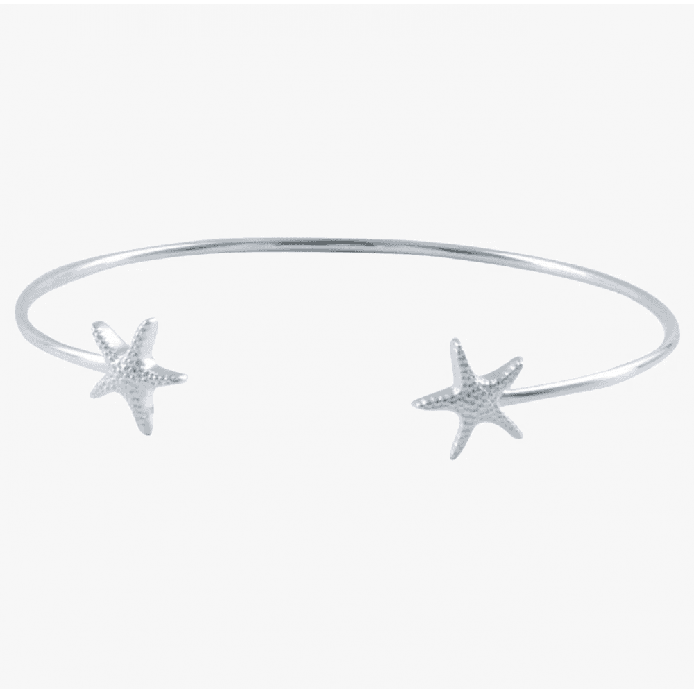 Sterling Silver Starfish Cuff Bracelet