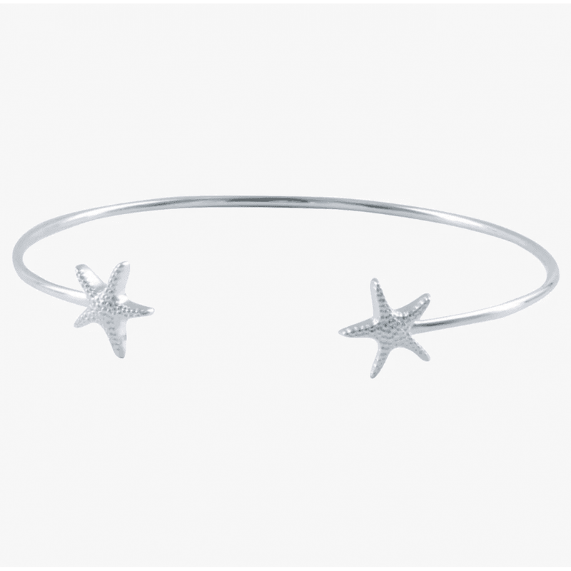 Sterling Silver Starfish Cuff Bracelet