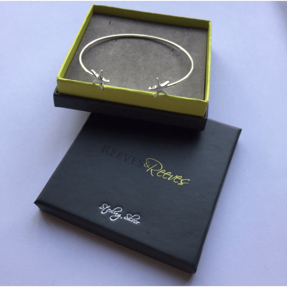 Sterling Silver Starfish Cuff Bracelet