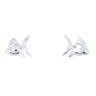 Sterling Silver Tropical Fish Stud Earrings