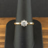 18ct Yellow Gold 0.33ct Diamond Solitaire Ring Size P 3.3g