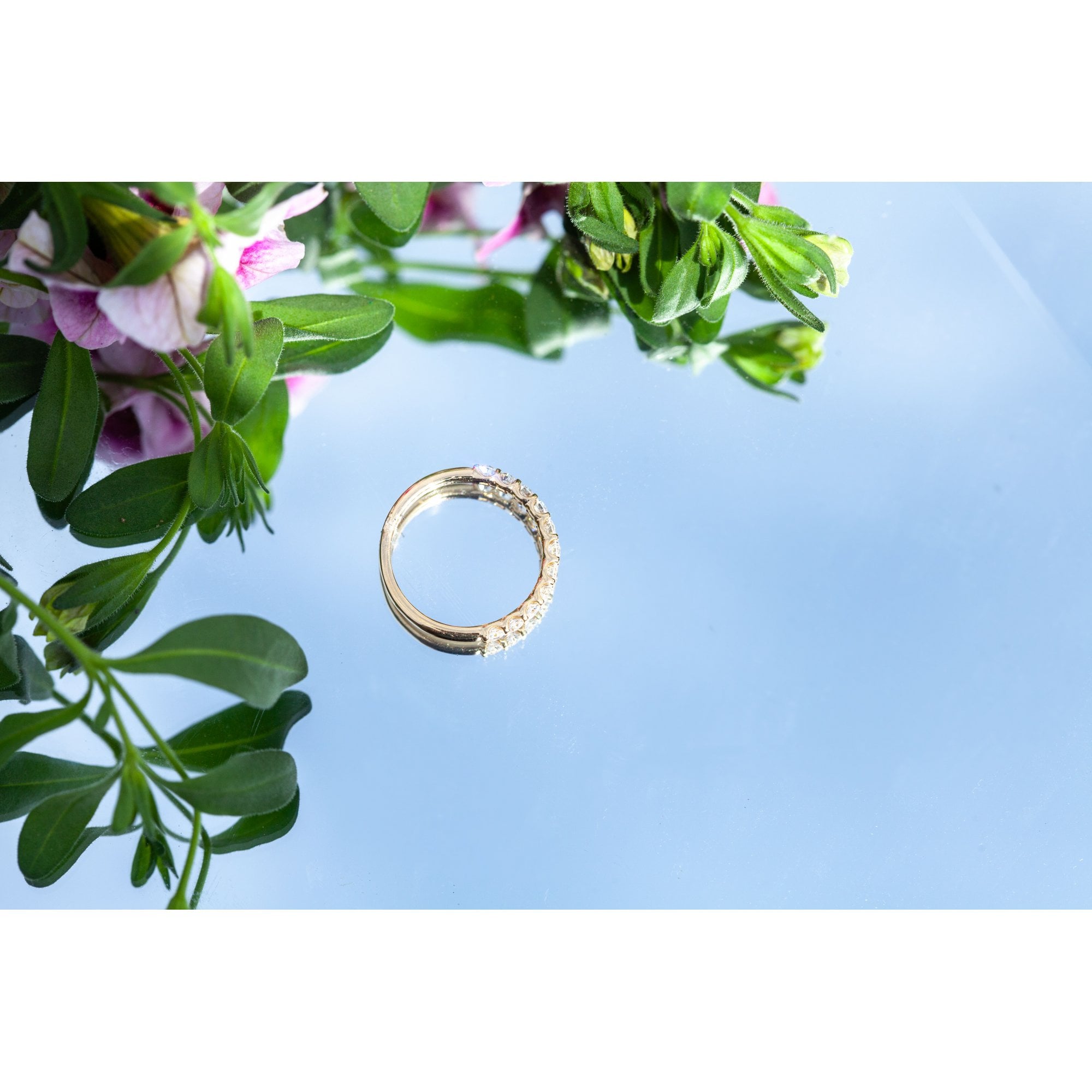 18Ct Yellow Gold Lab Created 0.70ct Diamond Half Eternity Ring Size O