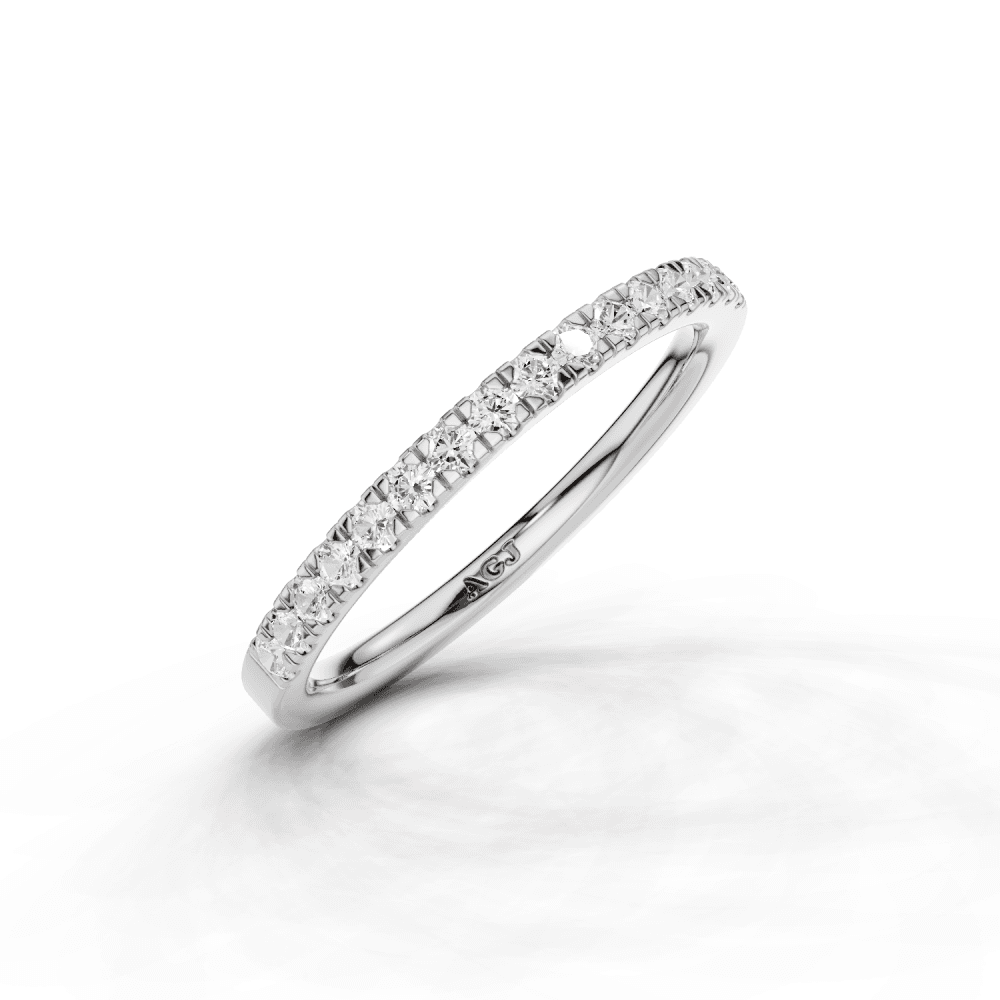 Diamond Micro Set Straight 1.8mm Band 40% Coverage
