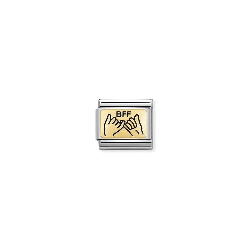 Composable Classic PLATES IC in steel and bonded yellow gold 04 BFF hands