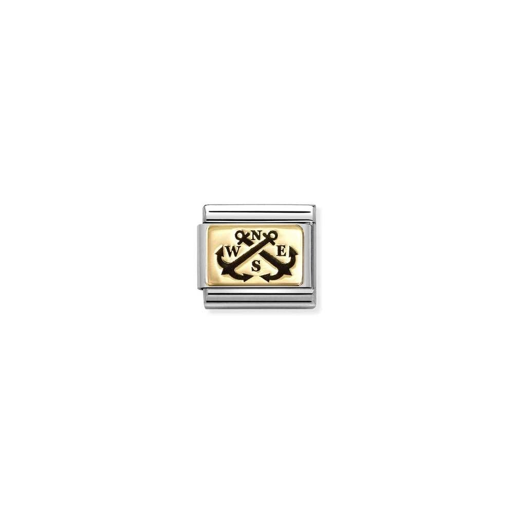 Composable Classic PLATES IC in steel and bonded yellow gold 62 NSWE anchors