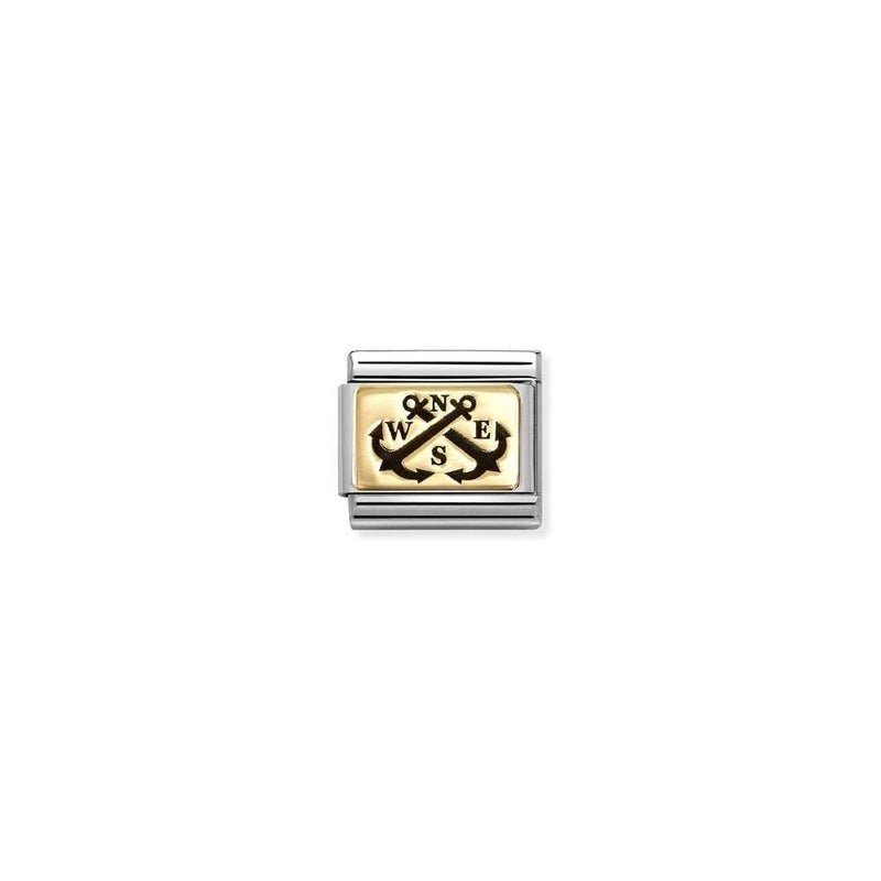Composable Classic PLATES IC in steel and bonded yellow gold 62 NSWE anchors