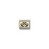Composable Classic PLATES IC in steel and bonded yellow gold 62 NSWE anchors