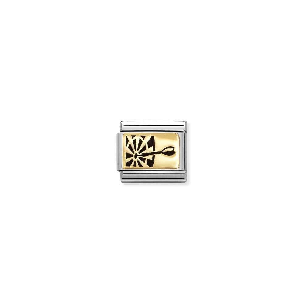 Composable Classic PLATES IC in steel and bonded yellow gold 58 Darts