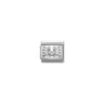 Composable CL PAVE steel, Cub, zirconia and 925 sterling silver 08 MUM