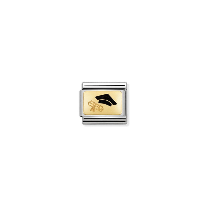 Composable Classic PLATES steel , enamel and bonded yellow gold 27 Diploma
