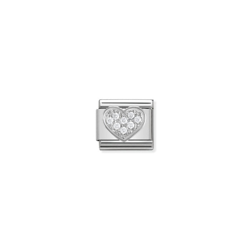 Composable CL SYMBOLS steel , Cubic zirconia and 925 sterling silver 01 Heart