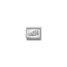Composable CL SYMBOLS steel , Cubic zirconia and 925 sterling silver 16 WHITE wing