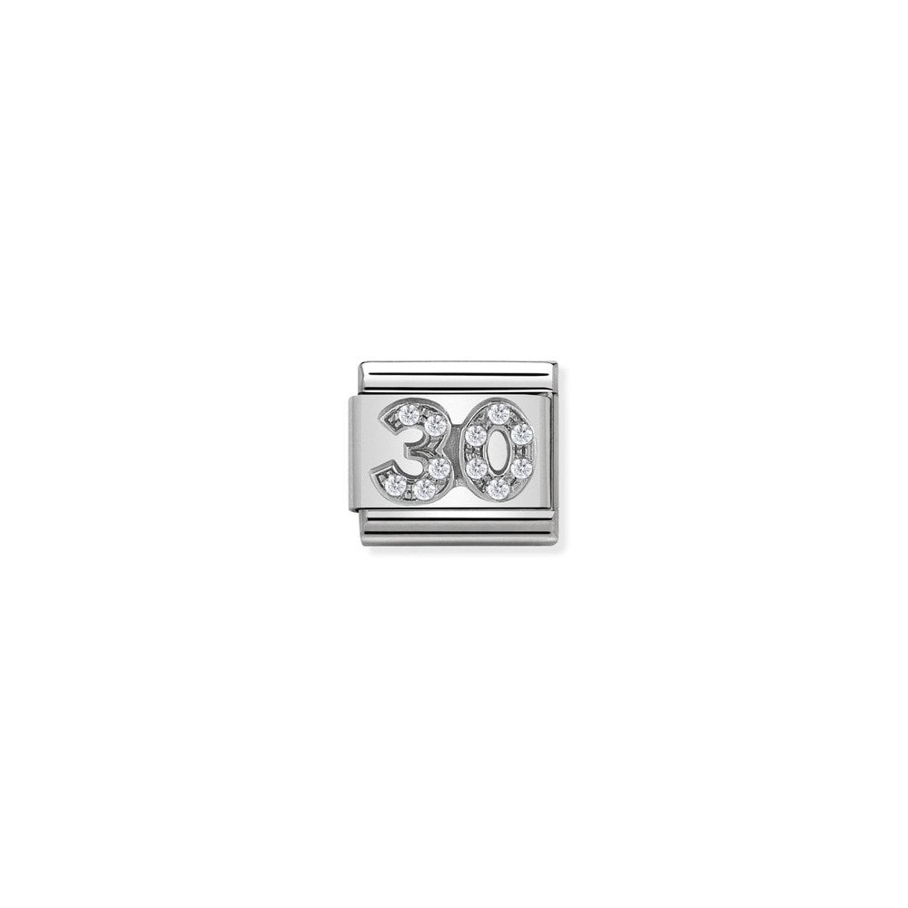 Composable CL SYMBOLS steel , Cubic zirconia and 925 sterling silver 21 30