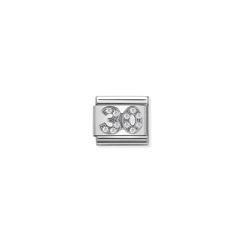 Composable CL SYMBOLS steel , Cubic zirconia and 925 sterling silver 21 30
