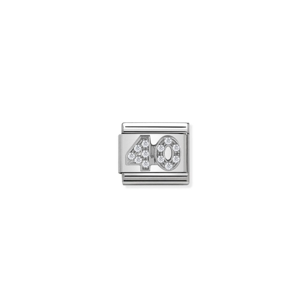 Composable CL SYMBOLS steel , Cubic zirconia and 925 sterling silver 22 40