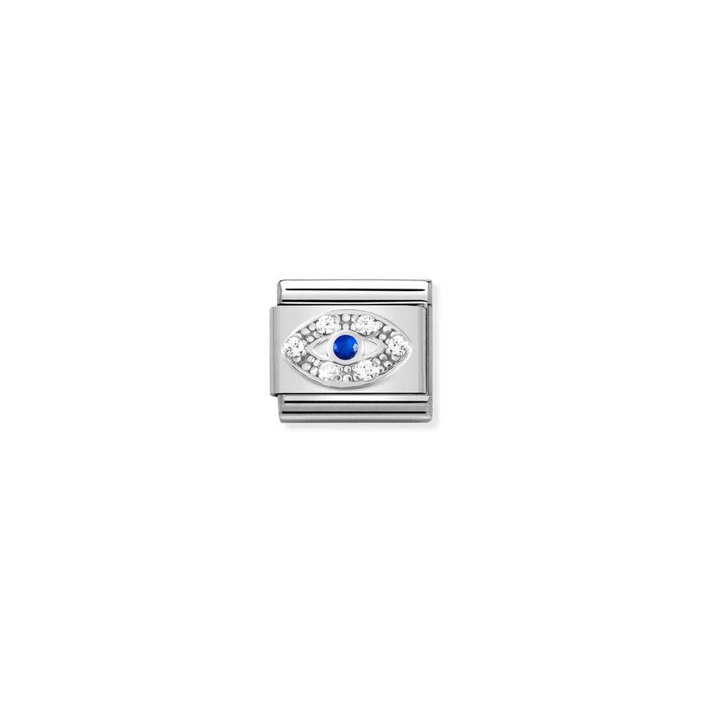 Composable CL SYMBOLS steel , Cubic zirconia and 925 sterling silver 43 Eye