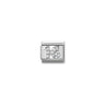 Composable CL SYMBOLS steel , Cubic zirconia and 925 sterling silver 17 16