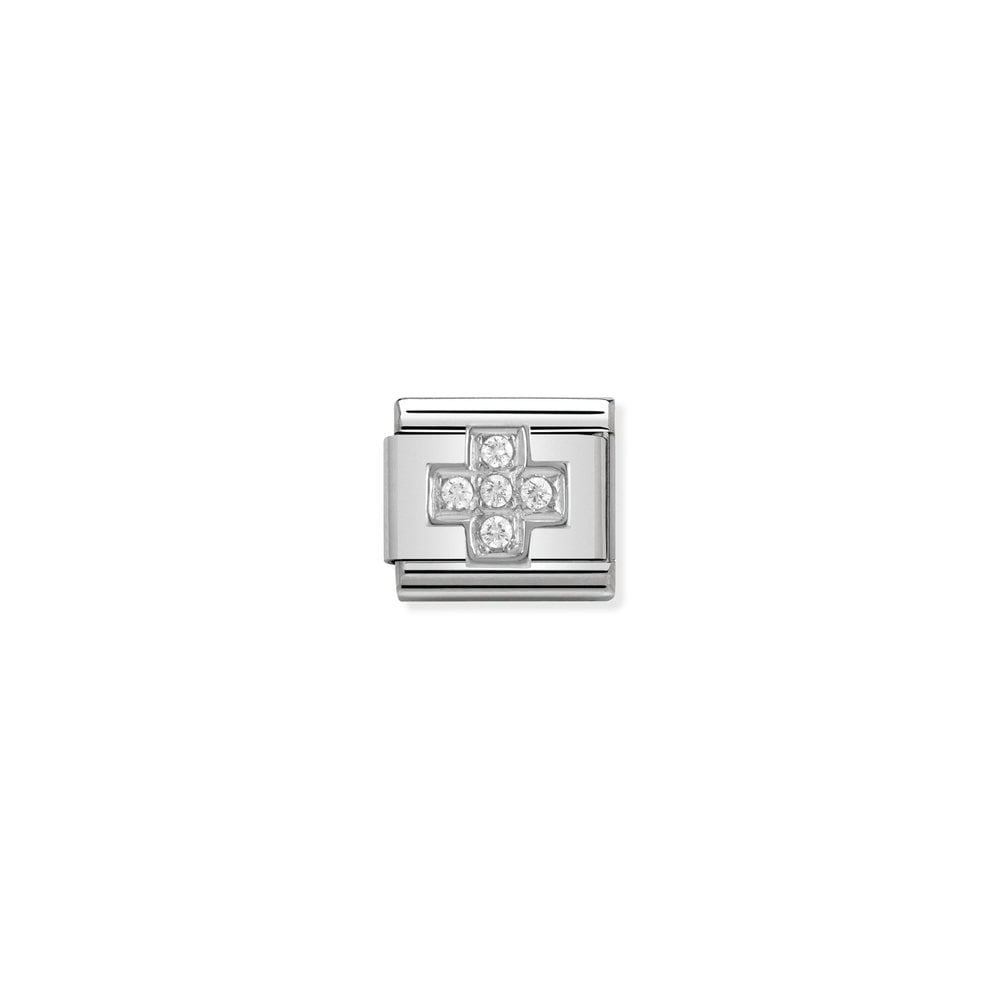 Composable CL SYMBOLS steel , Cubic zirconia and 925 sterling silver 03 Cross