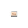 Composable Classic ENGRAVED WRITINGS steel and 9k rose gold 01 Nana