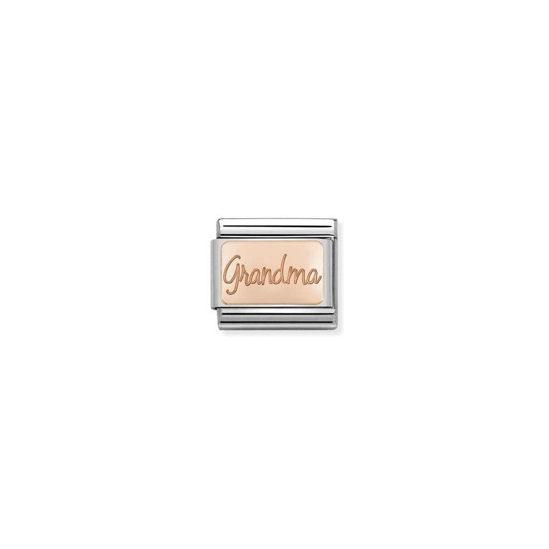 Composable Classic PLATES in stainless steel with 9k rose gold CUSTOM 36 Grandma plate