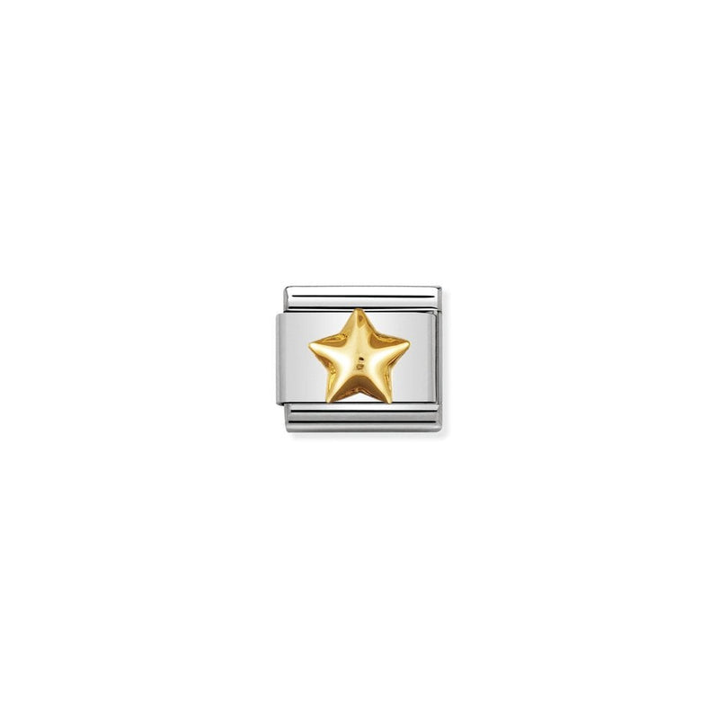 COMPOSABLE Classic FUN in stainless steel with bonded yellow gold 12 Raised star
