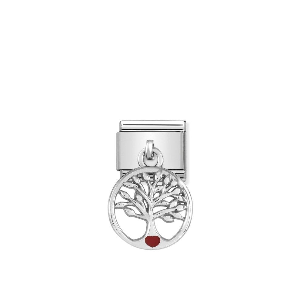 Composable Classic CHARMS steel, 925 sterling silver and enamel 07 Tree life