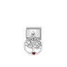 Composable Classic CHARMS steel, 925 sterling silver and enamel 07 Tree life